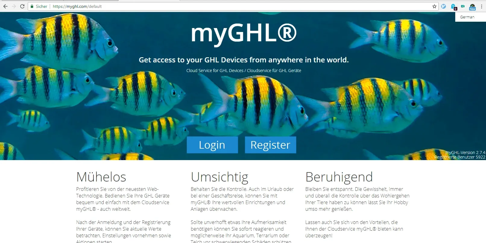 myGHL_Startpage
