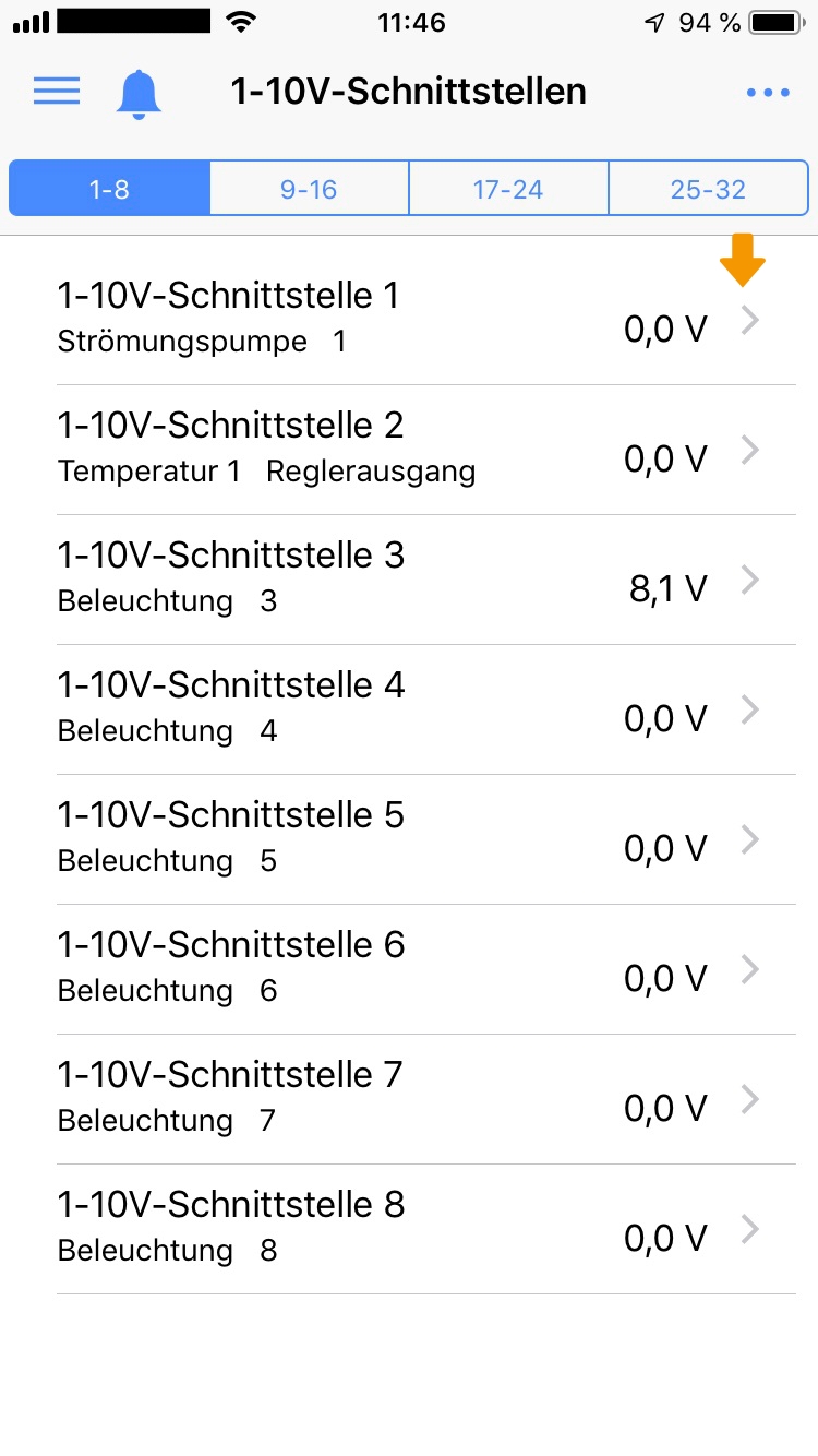 1-10 V auswaehlen 1-10 V auswaehlen