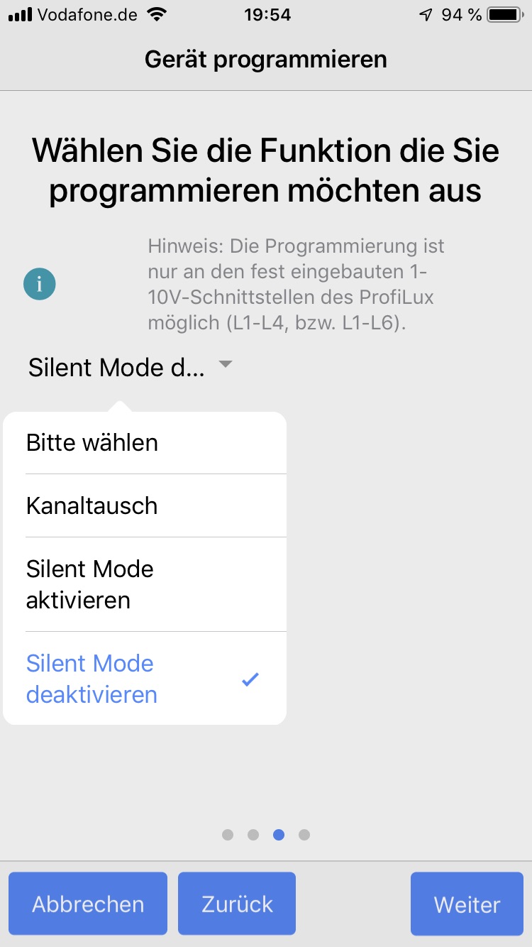 Funktion auswaehlen Funktion auswaehlen