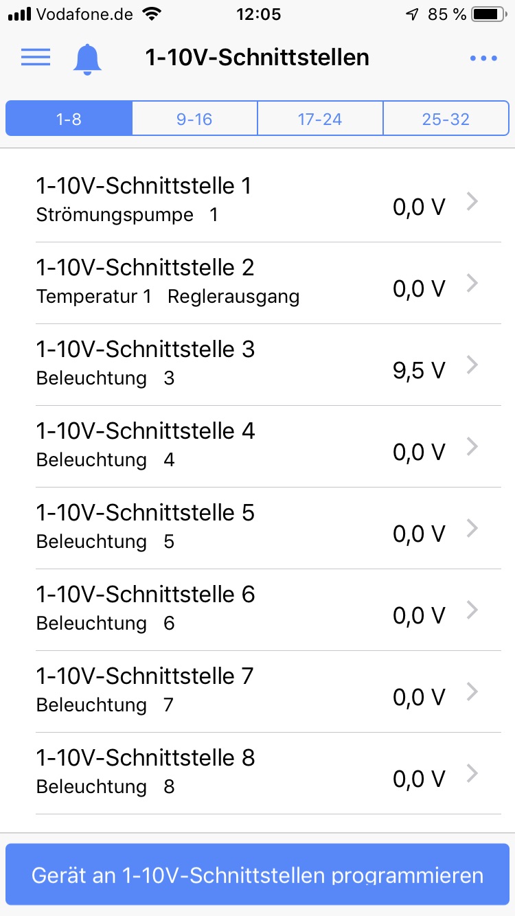 Geraet an Schnittstelle programmieren