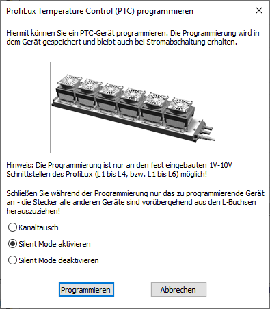 PTC programmieren