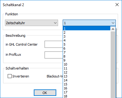 Zeitschaltuhr Funktion zuorden