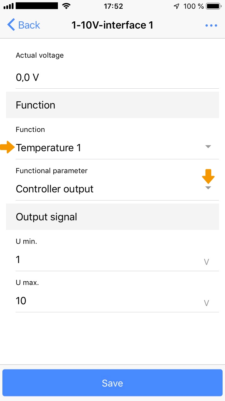 Assign controller output Assign controller output