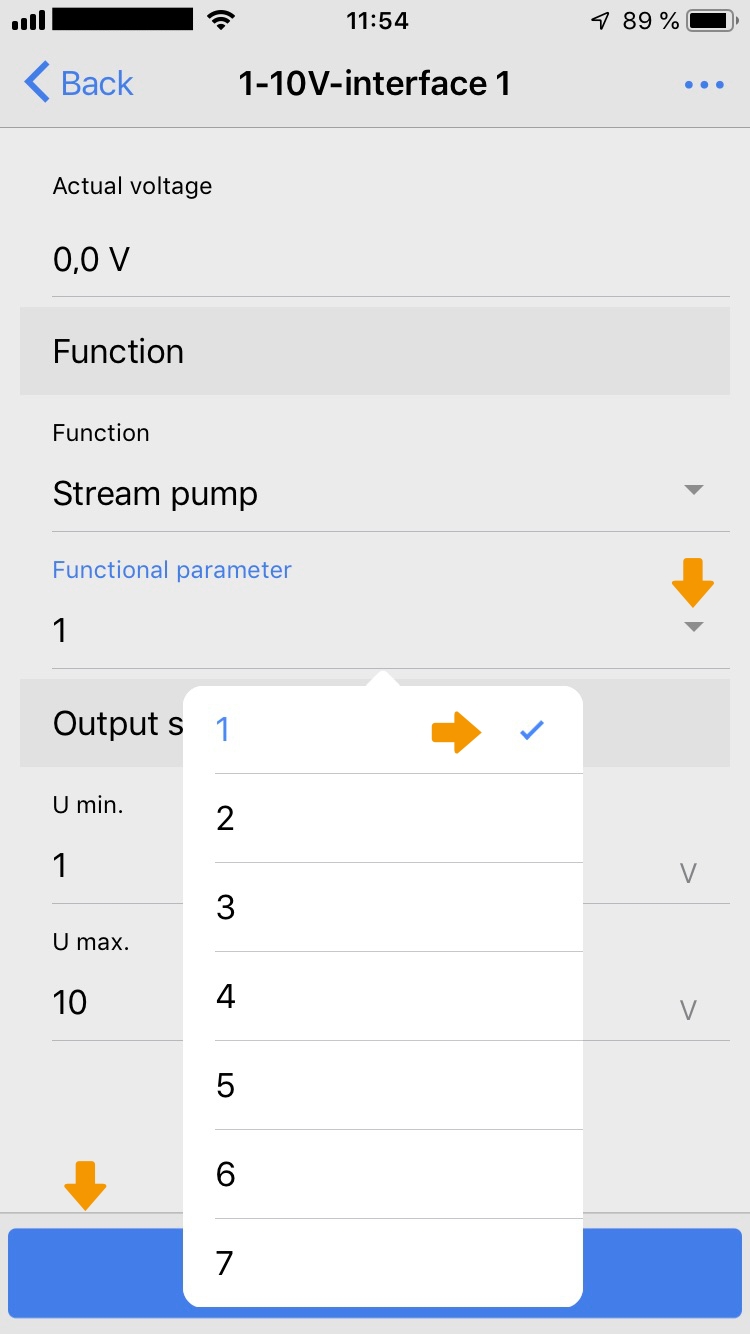 Set Functional parameter