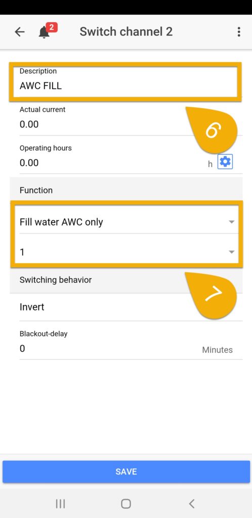 AWC setup 12 (Switch ch Fill)