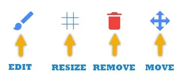 Edit tile
