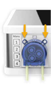 Remove screws on doser head 1