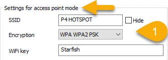 WiFi setup hotspot 5