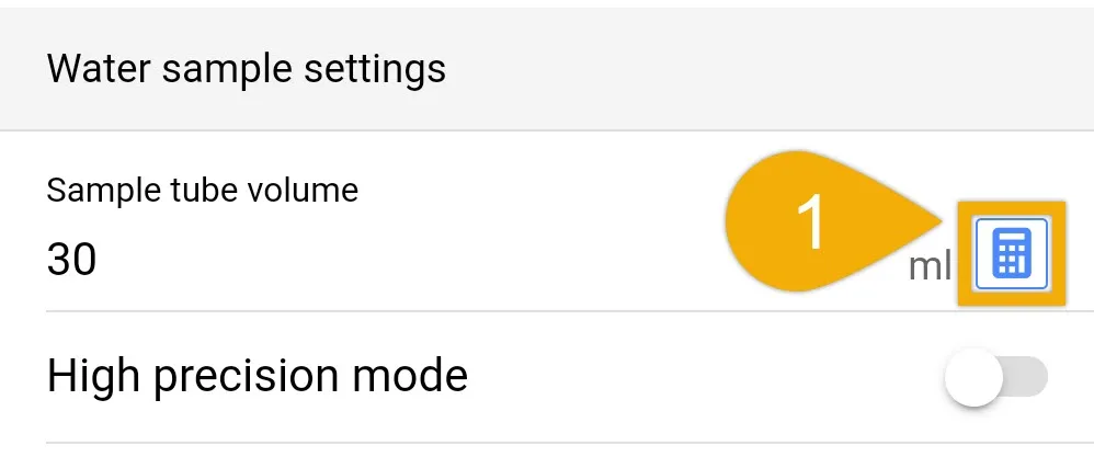 IOND wat samp settings