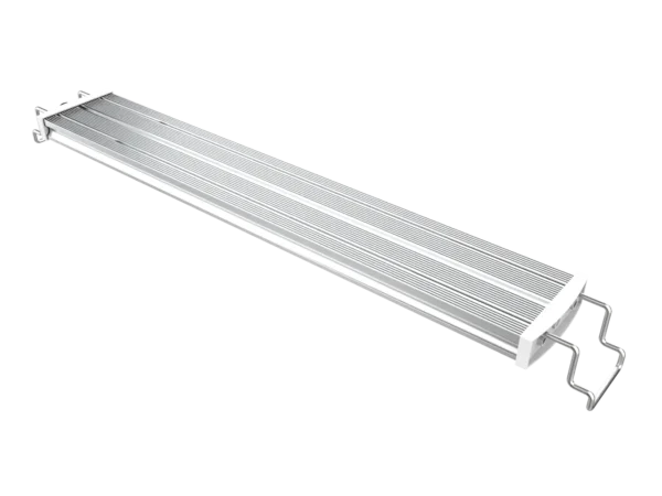 Mitras Lightbar 3 in silver-white, photographed from an angled top view