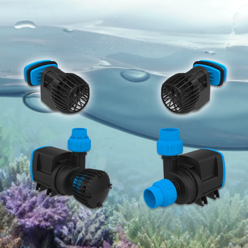 Versia® Flow and Stream pumps by GHL deliver advanced flow management for aquariums, offering precision and flexibility for both marine and freshwater systems. These pumps, powered by brushless 24V DC motors, ensure quiet, energy-efficient operation. The Versia® Controller, when integrated with a ProfiLux® aquarium computer, enables detailed control over flow patterns, speed profiles, and maintenance modes.