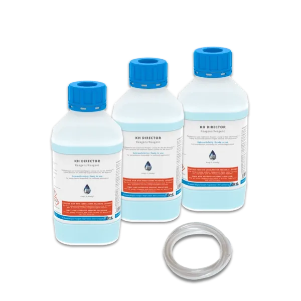 KH Director Reagenz Set: 3 x 1000 mL + Reagenz-Schlauch