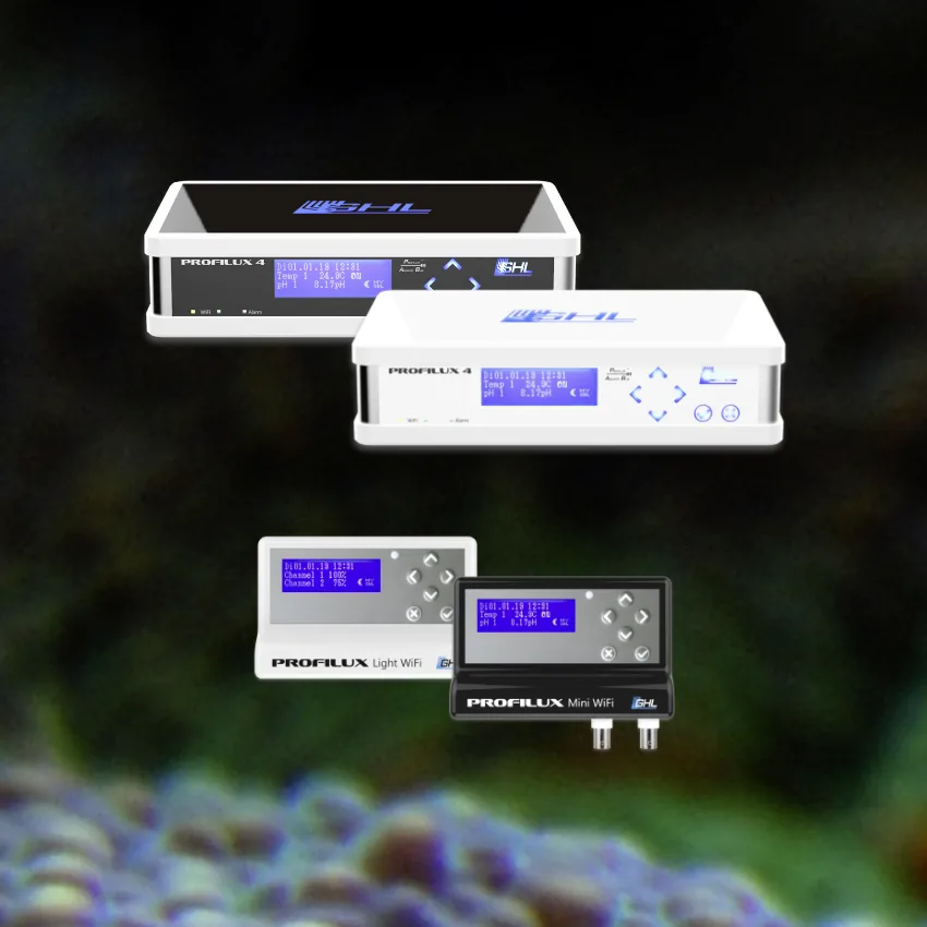 ProfiLux Aquarium Controllers by GHL Advanced Technology is a sophisticated device designed for precise monitoring and control of aquariums, terrariums, and ponds. It offers features such as accurate water parameter measurement, multichannel lighting control, and versatile pump management. The system supports connectivity through GHL Connect and myGHL cloud service, providing a reliable and expandable solution for both hobbyists and professionals.