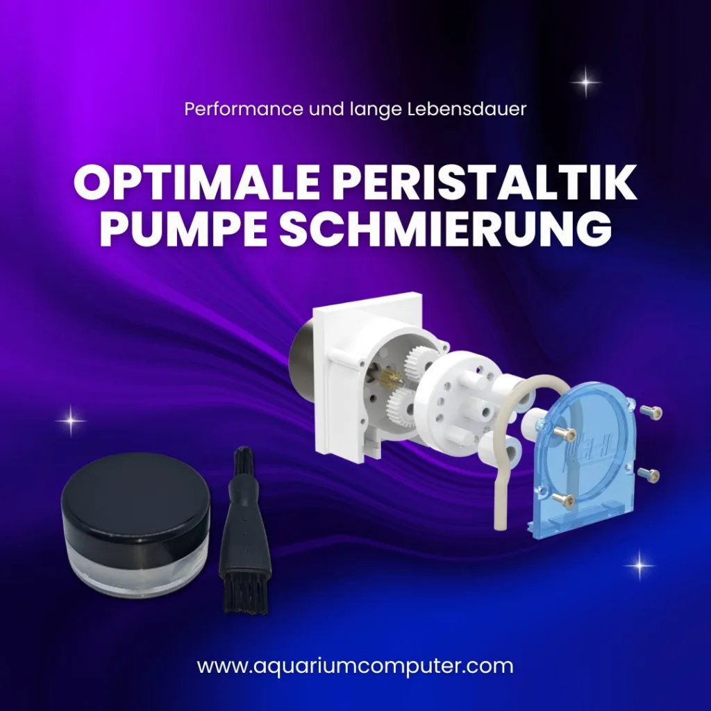 Der GHL Doser 3 Peristaltikdosierer mit Planetengetriebe ist für präzises Dosieren und Förderaufgaben ausgelegt. Er arbeitet, indem ein flexibler Schlauch durch rotierende Rollen zusammengedrückt wird und so ein gleichmäßiger Flüssigkeitstransport gewährleistet ist. Für optimale Leistung und eine lange Lebensdauer ist die Schmierung der beweglichen Teile entscheidend – empfohlen wird eine Hochleistungs-Silikonpaste mit ausgewogener Viskosität und lebensmittelechten Eigenschaften.