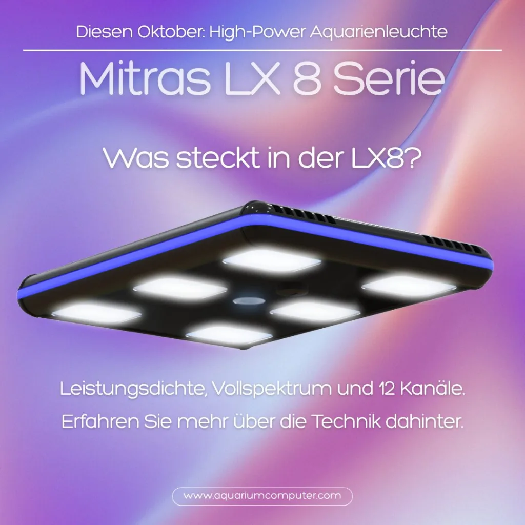Die meisten Produktseiten zählen auf, was eine Leuchte hat. In diesem Blogbeitrag geht es darum, warum die Mitras LX8 so gebaut ist, wie sie ist — die Entscheidungen hinter LEDs, Spektrum, Mond und Dimmung.